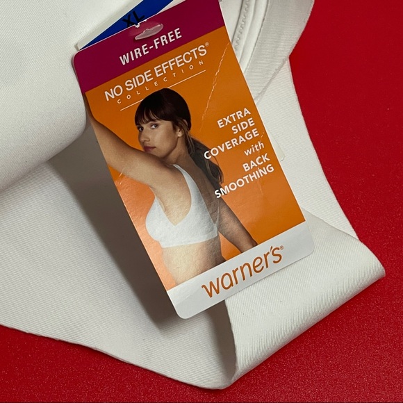 Warner’s wire free Bra womenswear white sizeXL new with tags - Picture 9 of 10